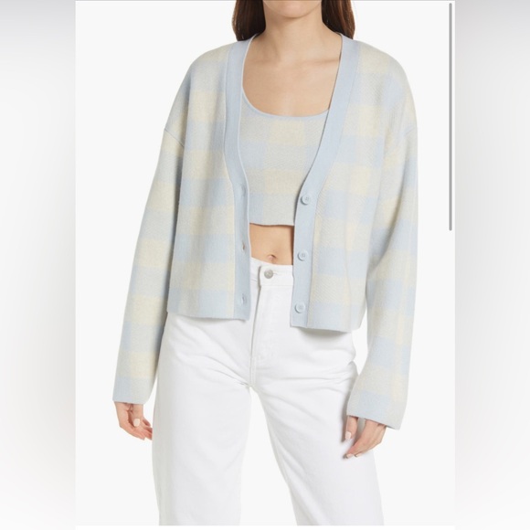 Reformation Sweaters - Reformation Cashmere Tank & Cardigan Set